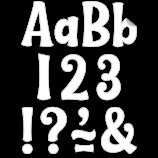 Image of White 4 Wild Whimsy Self-Adhesive Letters Combo Pack