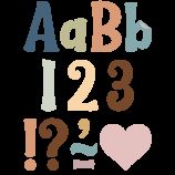 Image of Calming Colors 4 Wild Whimsy Self-Adhesive Letters Combo Pack