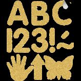 Image of Gold Glitz 2 Classic Self-Adhesive Letters Uppercase