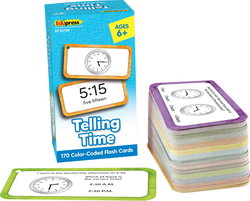 Image of Telling Time Flash Cards Deluxe Set