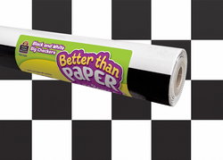 Image of Black and White Big Checkers Better Than Paper® Bulletin Board Roll