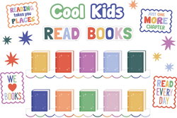 Image of Color Crush Cool Kids Read Books Mini Bulletin Board