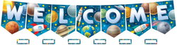 Image of Outer Space Crew Pennants Welcome Bulletin Board