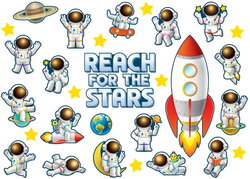 Image of Outer Space Crew Reach for the Stars Bulletin Board
