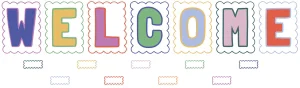 Color Crush Welcome Bulletin Board