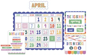 Color Crush Calendar Bulletin Board