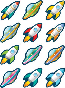 Image of Outer Space Crew Mini Accents