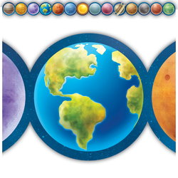 Image of Outer Space Crew Planets Die-Cut Border Trim