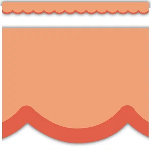 Color Crush Orange Scallops Die-Cut Border Trim