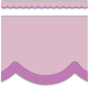 Color Crush Purple Scallops Die-Cut Border Trim
