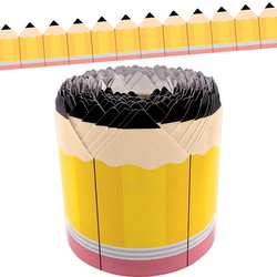 Image of Pencils Die-Cut Rolled Border Trim