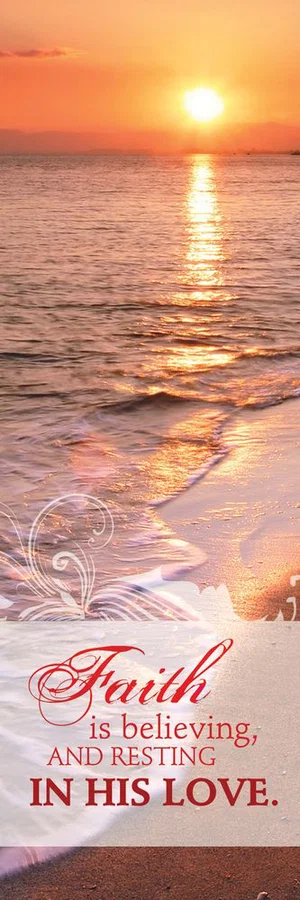 Bookmark: Faith Sunset