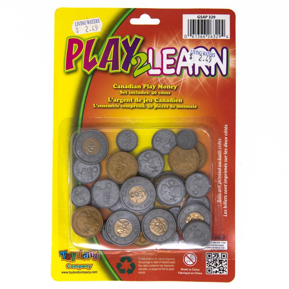 Image of Canada Play Money – 40 Coins