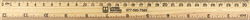 Image of Wooden Imperial/Metric Ruler