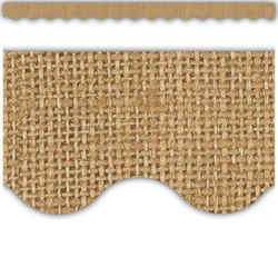 Image of Burlap Scalloped Border Trim