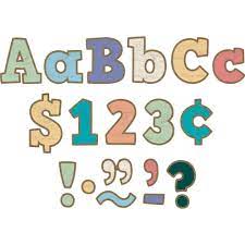 Painted Wood Bold Block 4" Letters Combo Pack-DWSO