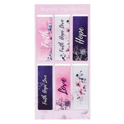 Image of Magnetic Bookmark Set Faith Hope Love – 1 Corinthians 13:13