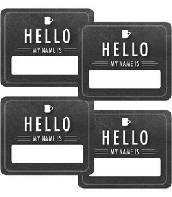 Image of Hello Name Tags Chalkboard