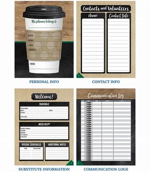 Teacher Planner Industrial Cafe Paperback