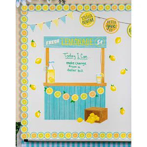Bulletin Board Lemon Zest Lemonade Stand