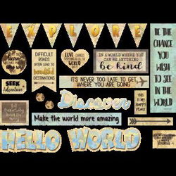 Image of Mini Bulletin Board Travel the Map