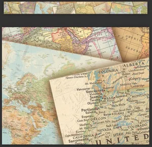 Straight Border Trim Travel the Map