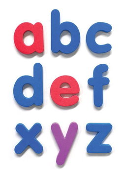 Image of Letters Lowercase Magnetic Foam