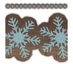 Image of Border Trim Snow Flakes Die Cut