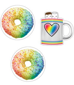 Image of Cut-Outs Donuts and Cocoa Mugs