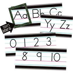 Image of Alphabet Line Bulletin Board Modern Farmhouse