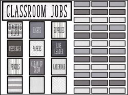Image of Mini Bulletin Board Classroom Jobs Modern Farmhouse