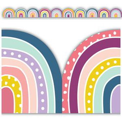 Image of Die-Cut Border Trim Rainbows Oh Happy Day