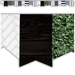 Image of Die-Cut Border Trim Pennants Modern Farmhouse