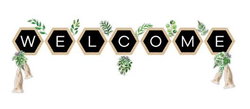 Image of Welcome Bulletin Board Simply Boho