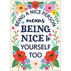 Image of Wildflowers – Being a Nice Person Positive Poster
