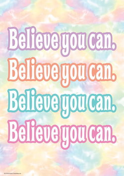 Image of Pastel Pop – Believe You Can Positive Poster