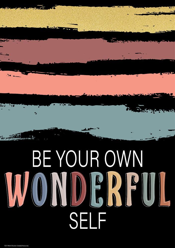 Image of Wonderfully Wild – Be Your Own Wonderful Self Positive Poster