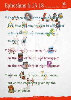 Image of Fill Your Heart: The Whole Armor of God, Ephesians 6:13-18 Poster ESV