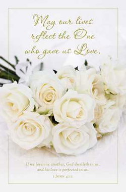 Image of Bulletin – Wedding May our lives reflect the One who gave us Love
