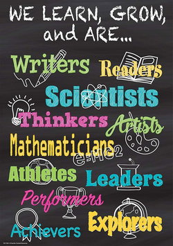 Image of We Learn, Grow, and Are…Positive Poster