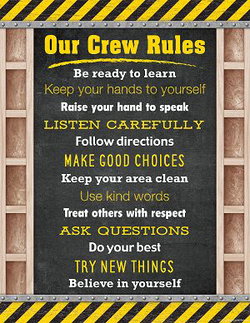 Image of Under Construction Our Crew Rules Chart