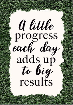 Image of Positive Poster A Little Progess Each Day 13′ x 19”