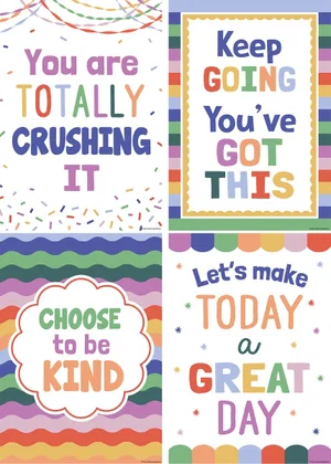 Color Crush Positive Poster Set (4)