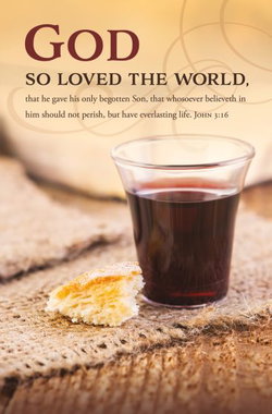 Image of Bulletin Communion God So Loved the World 100/Pkg