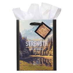 Image of The LORD is My Strength Medium Gift Bag (Psalm 28:7)