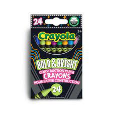 Bold & Bright Construction Paper Crayons 24's
