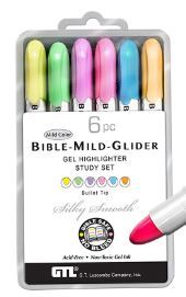 Image of Bible Mild Glider Gel Highlighter Set – 6 pc