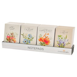 Image of Small Floral Notepad Pre-Packed Merchandiser