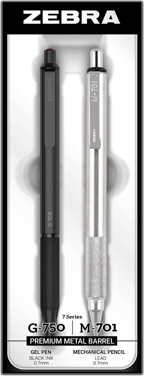 Image of Zebra Premium Gel Pen/Pencil Gift Set – Fine Point, 0.7mm