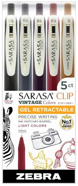 Image of Zebra Sarasa Vintage 5pk